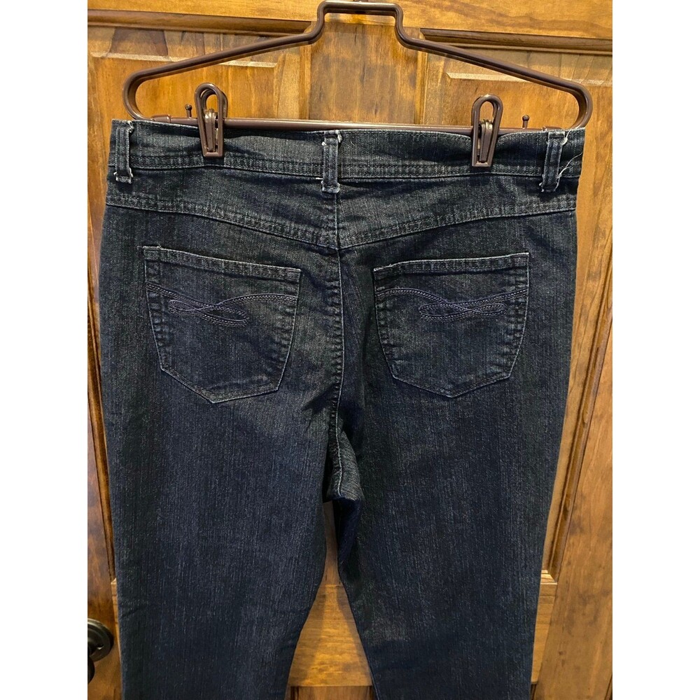Style & Co Jeans Womens Sz 12 Dk Denim Tummy Control Straight Leg  Jeans Stylish - Picture 6 of 12